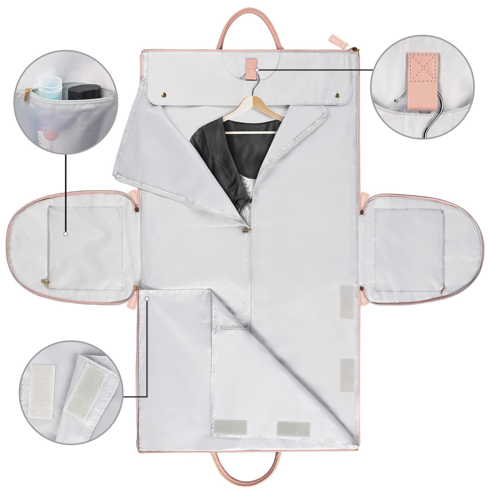 Men's and Women's Large Capacity Folding Suit Travel Duffle Bag - By Qivii
