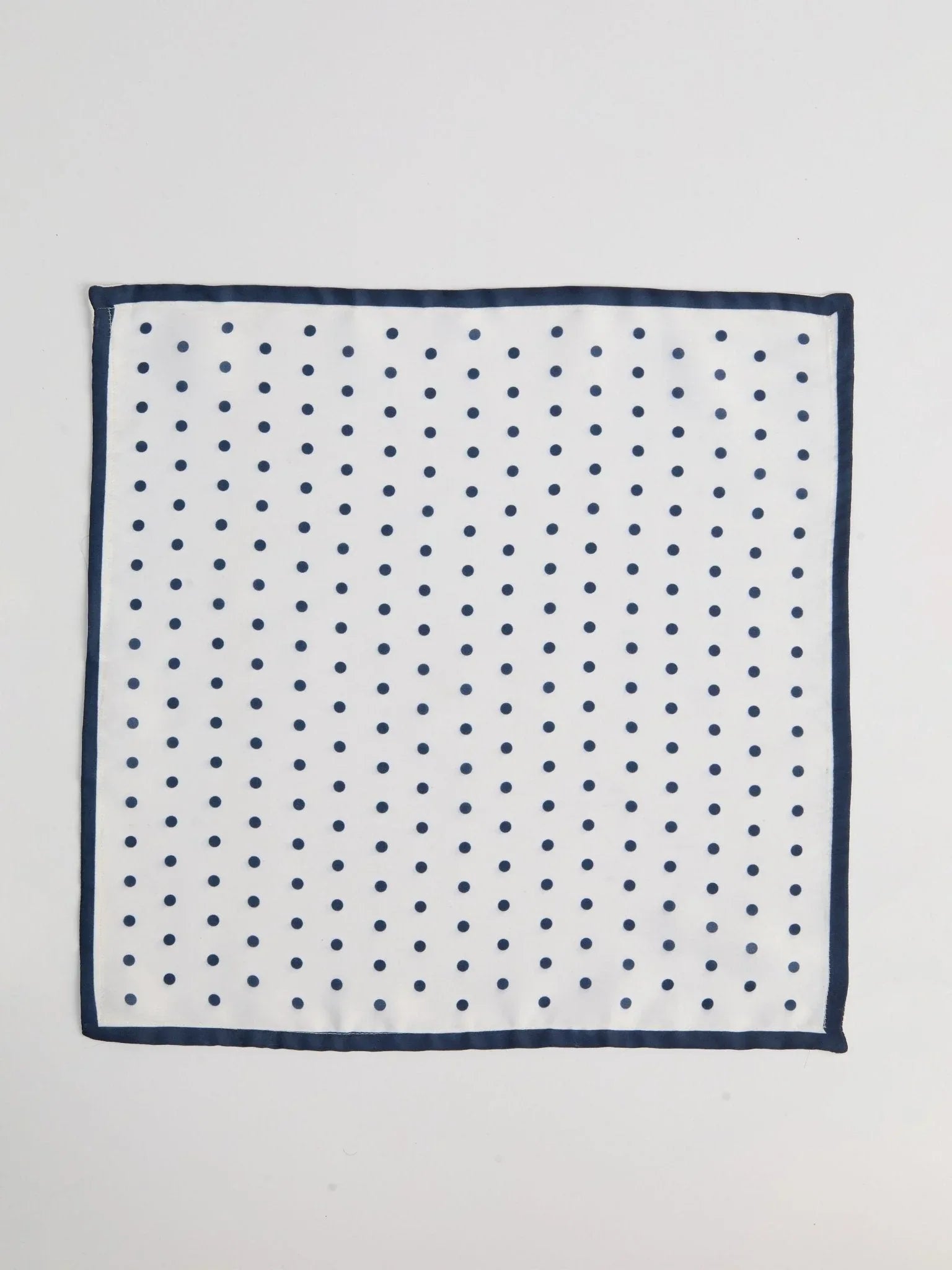 Men's Blue Printed Silk Pocket Square