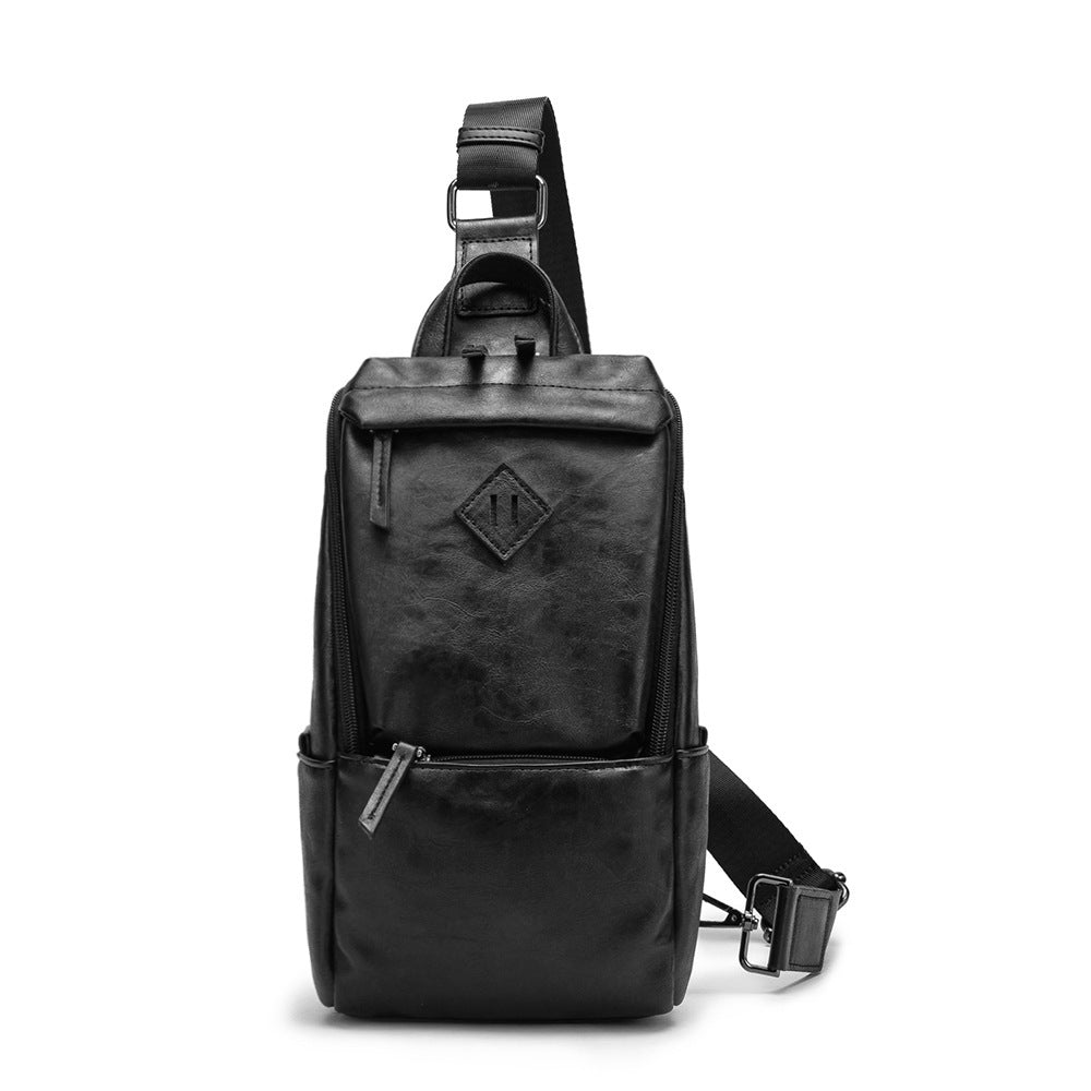 Men's Crossbody Synthetic Leather Bag - By Qivii
