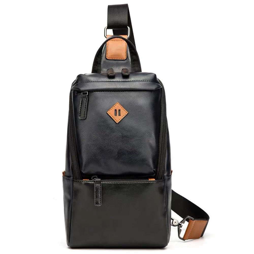 Men's Crossbody Synthetic Leather Bag - By Qivii