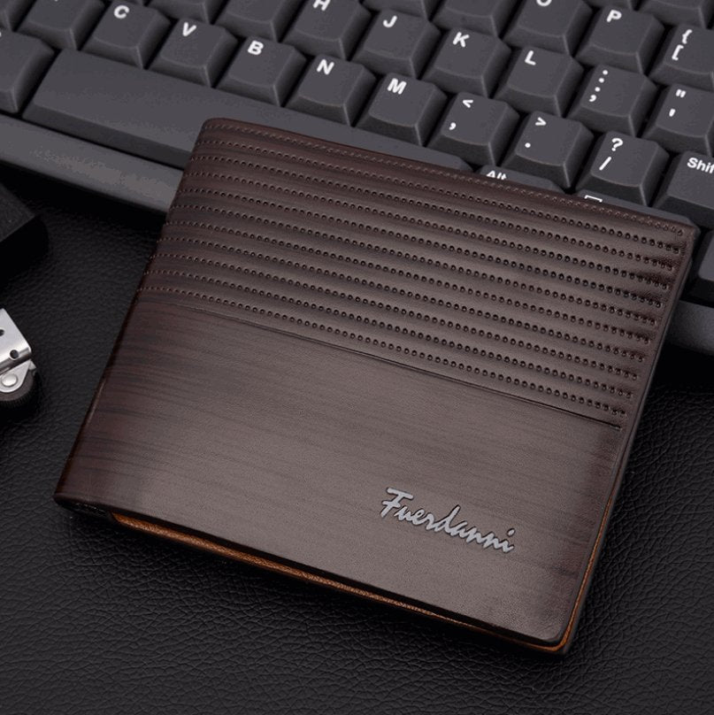 Men's Embossed Multi-Card Wallet - By Qivii