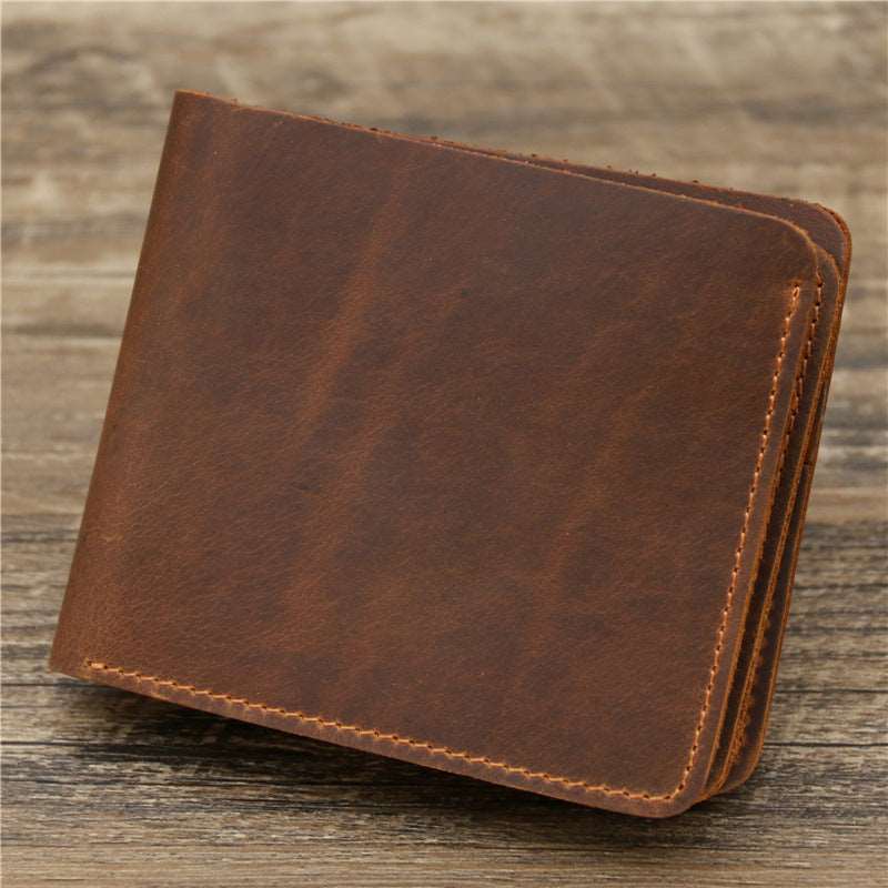 Men's Luxury Cowhide Leather Tri-Fold Wallet - By Qivii