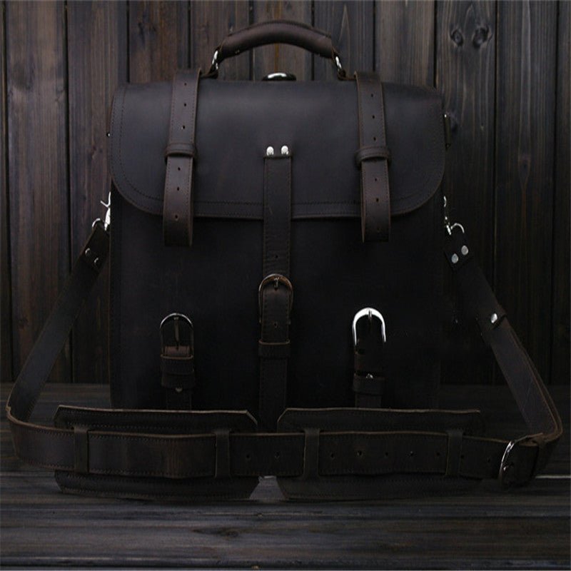 Men's Luxury Leather Travel Bag - By Qivii