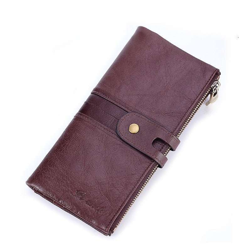 Men's Luxury Top Layer Cowhide Clutch - By Qivii