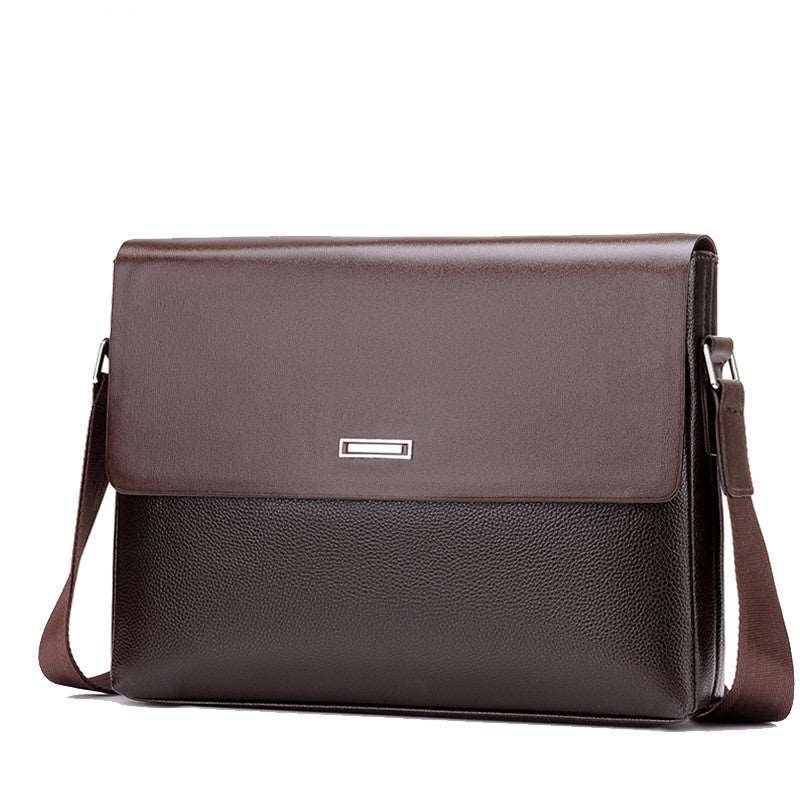 Men's Microfiber Synthetic Leather Messenger Bag - By Qivii