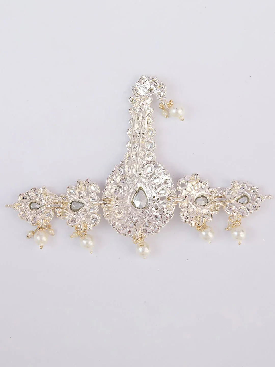 Men's Silver Kundan Polki Kalangi