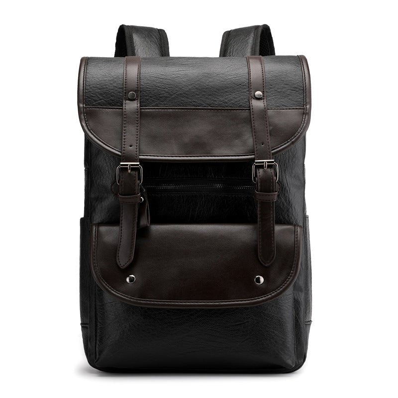 Men's Synthetic Leather Backpack - By Qivii