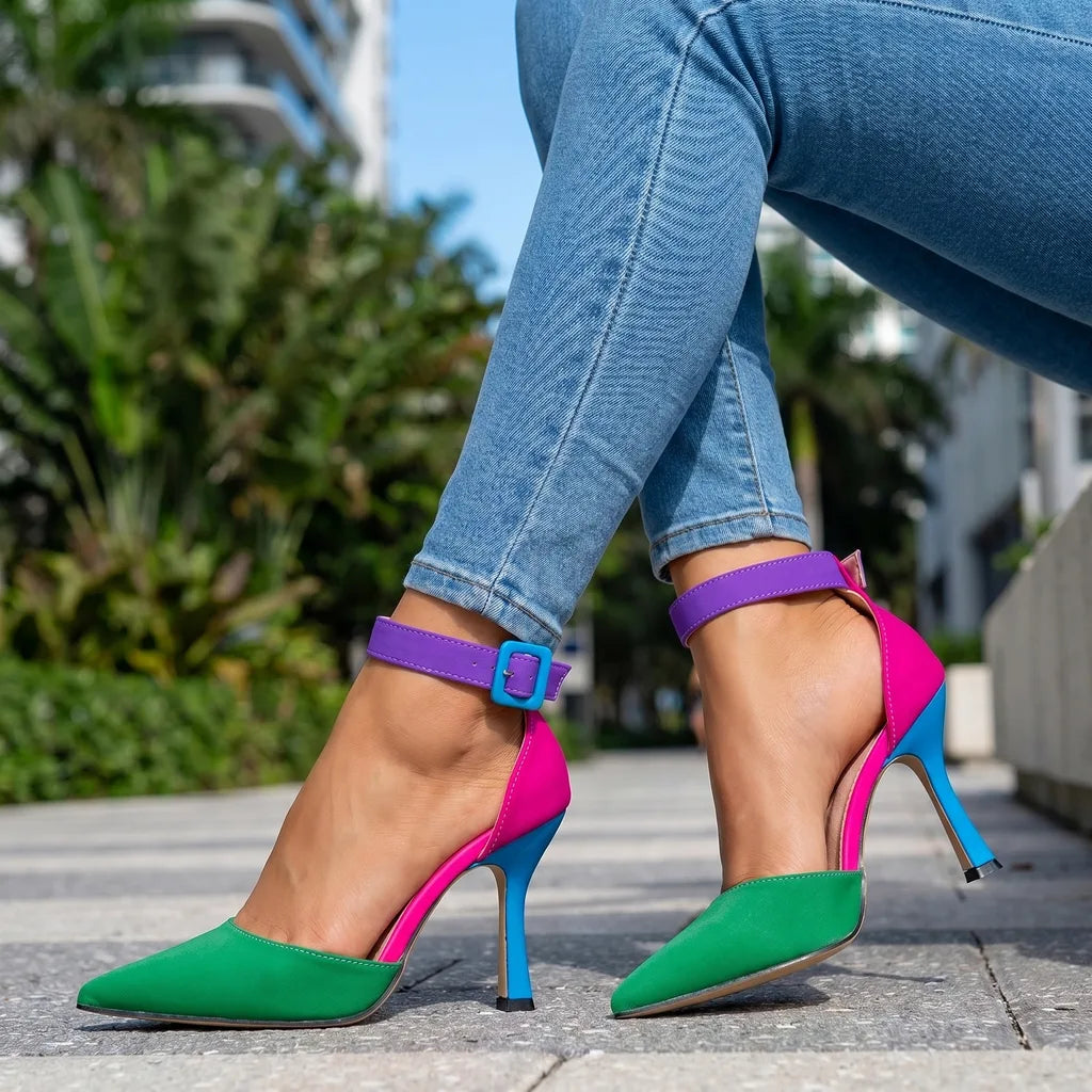 Mila Colorblock Stiletto Heels