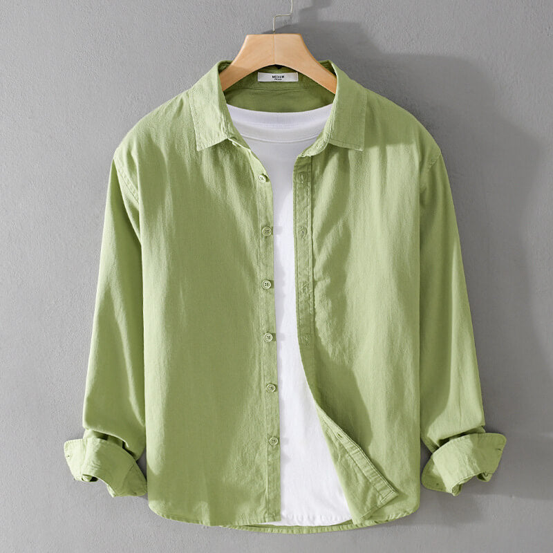 Madeira Katoen Linnen Shirt - By Qivii