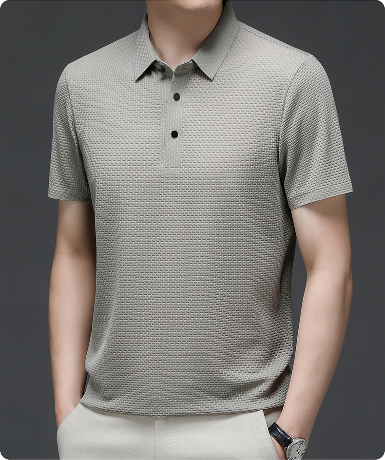 Prestigio Zijde Textuur T-Shirt - By Qivii