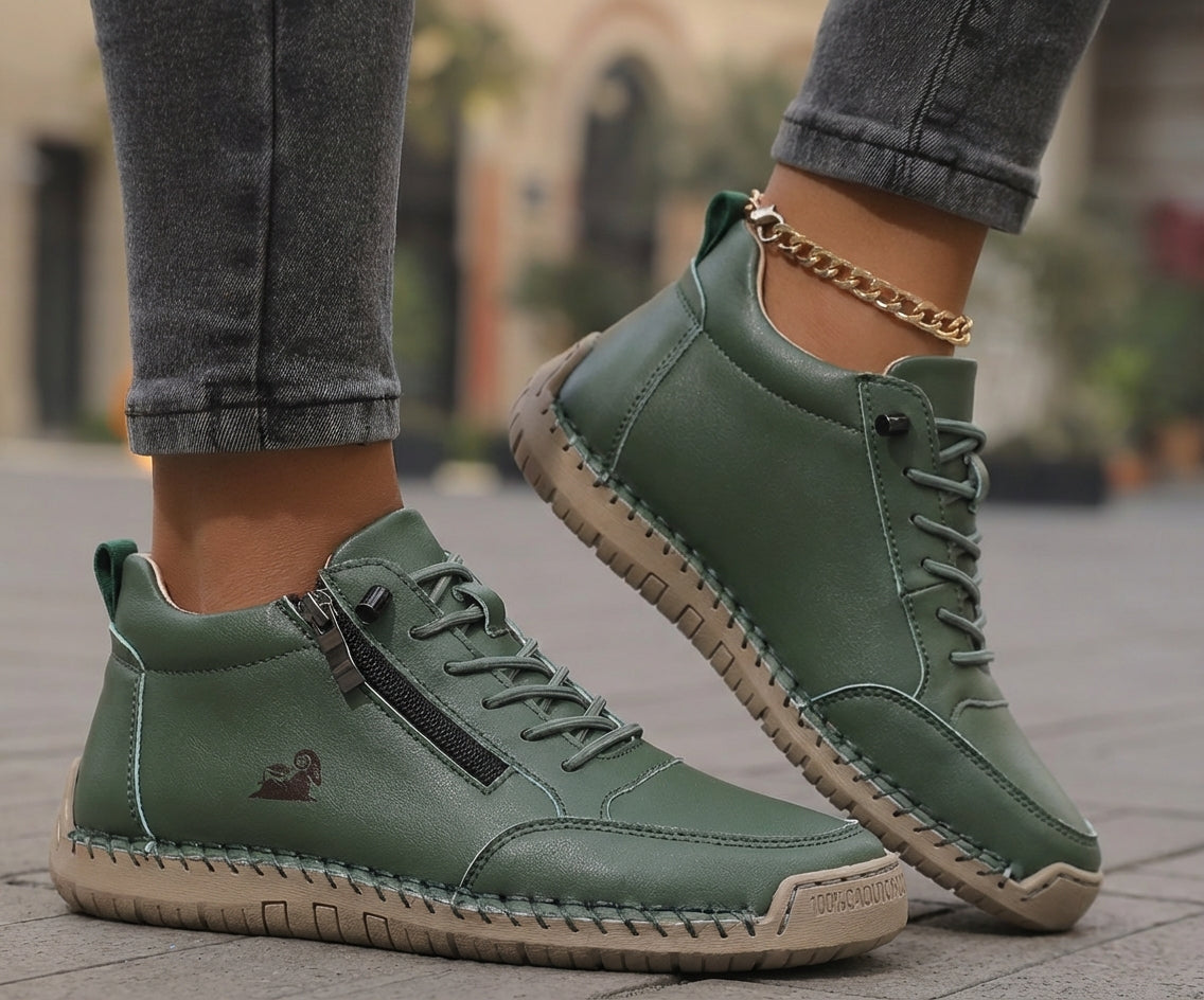 Mila – Komfortable orthopädische Sneakers + Reißverschluss - By Qivii