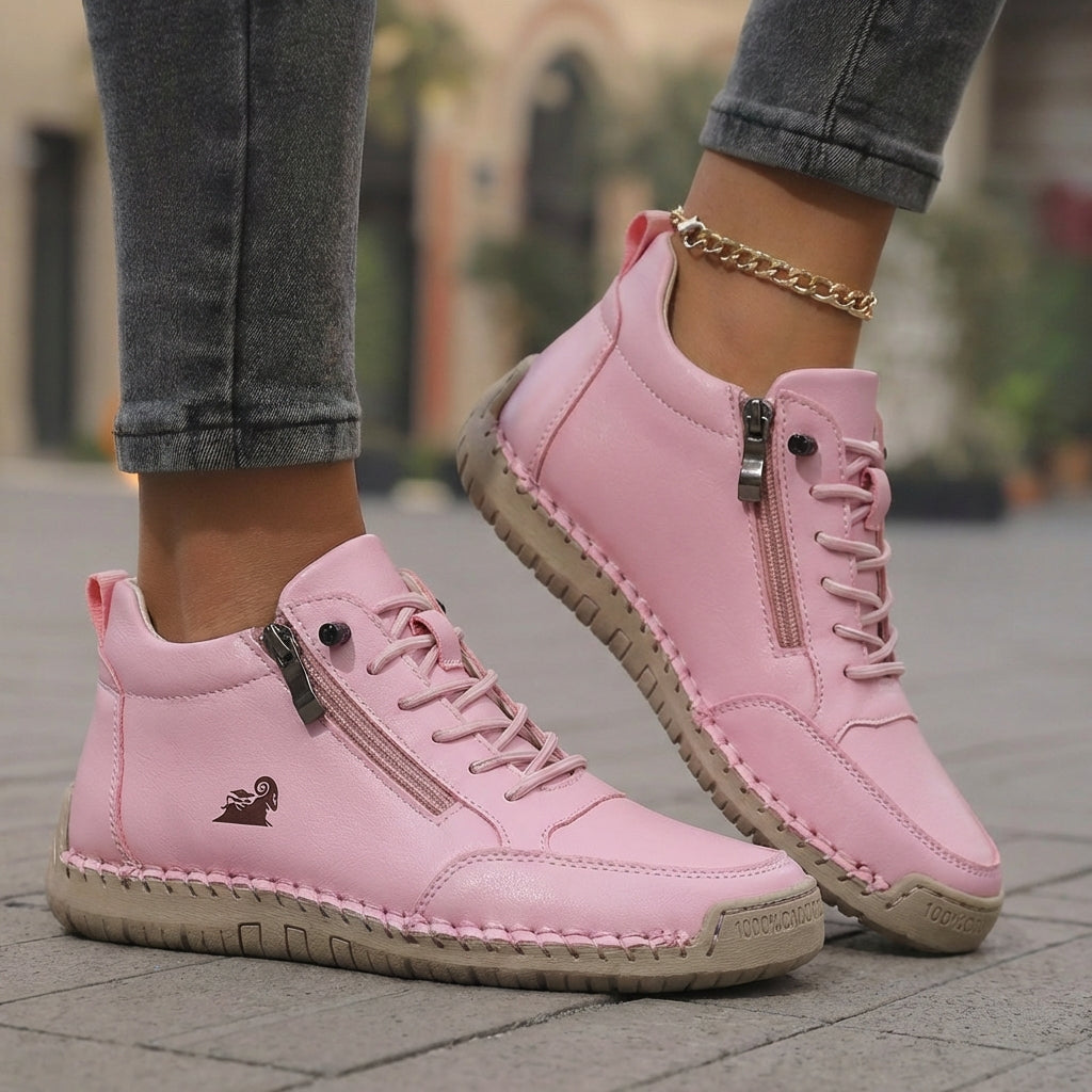 Mila – Komfortable orthopädische Sneakers + Reißverschluss - By Qivii