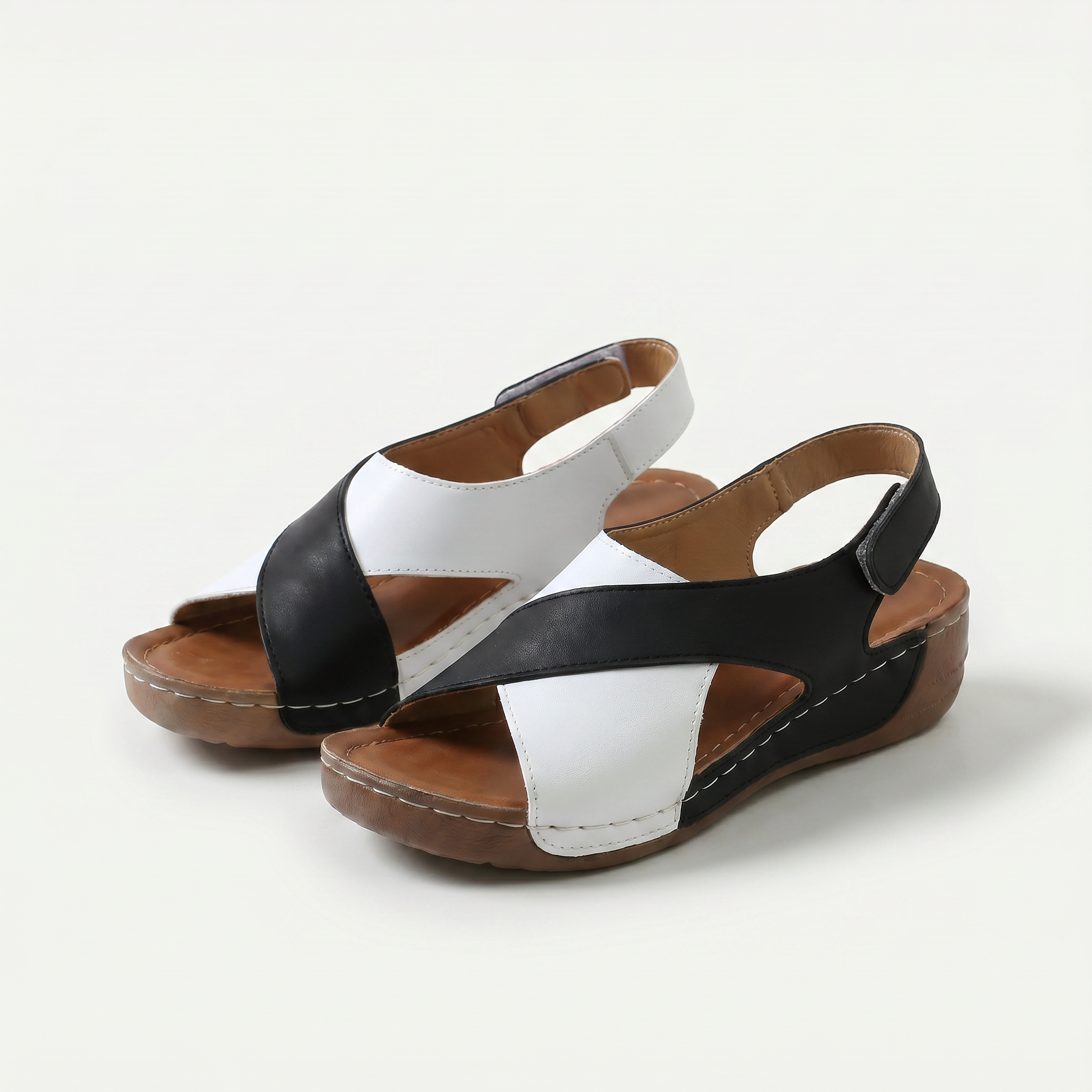 Nicole – Orthopädische Sandalen mit offener Spitze - By Qivii