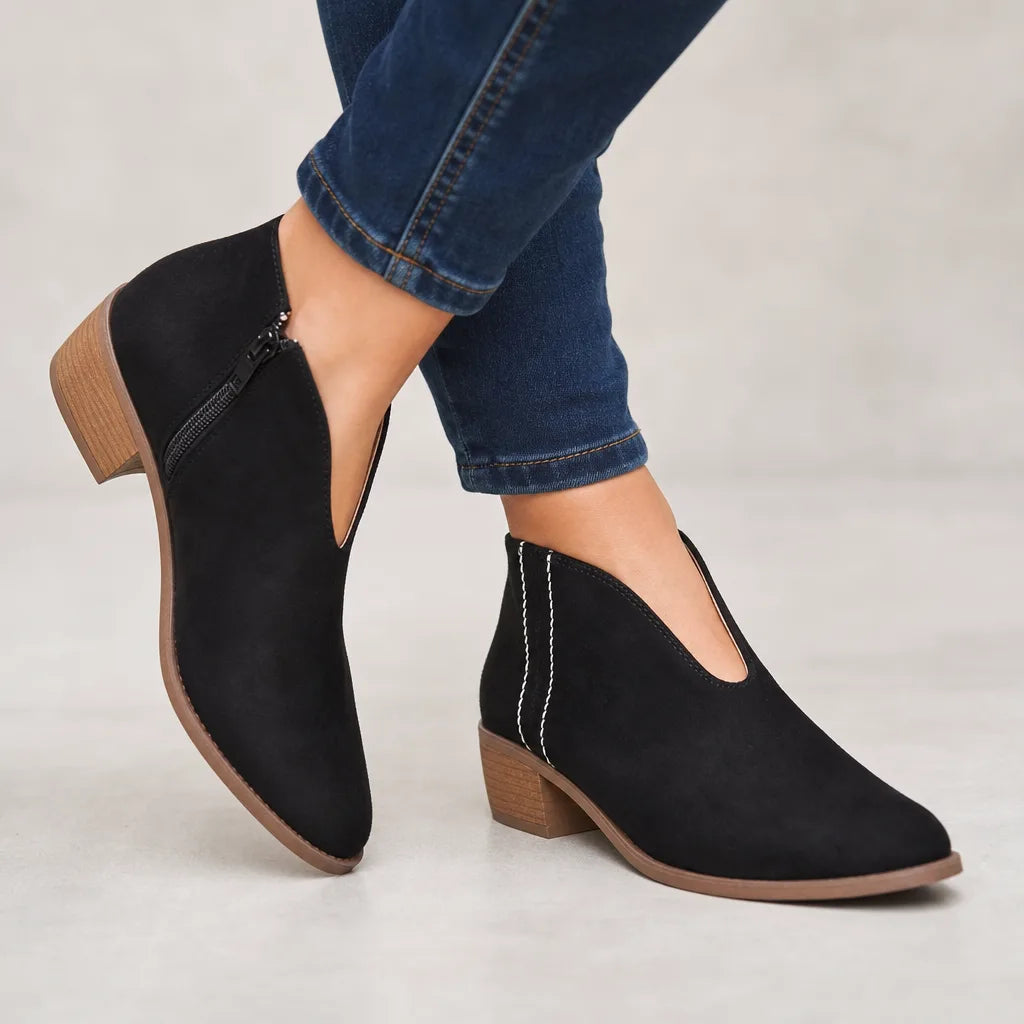 Odalys | Womens Fall Leopard Ankle Booties