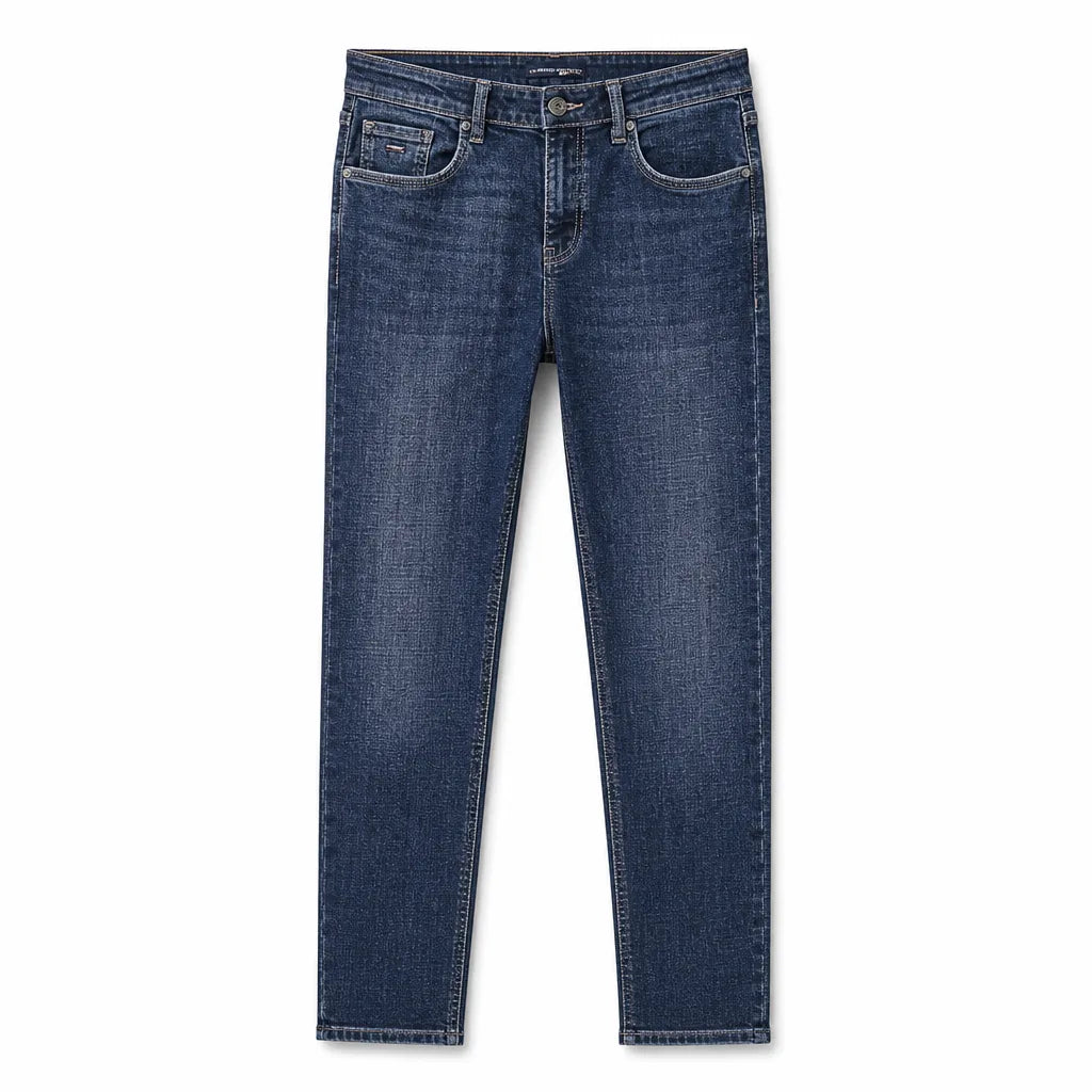 Omer | Mens Blue Straight Leg Jeans