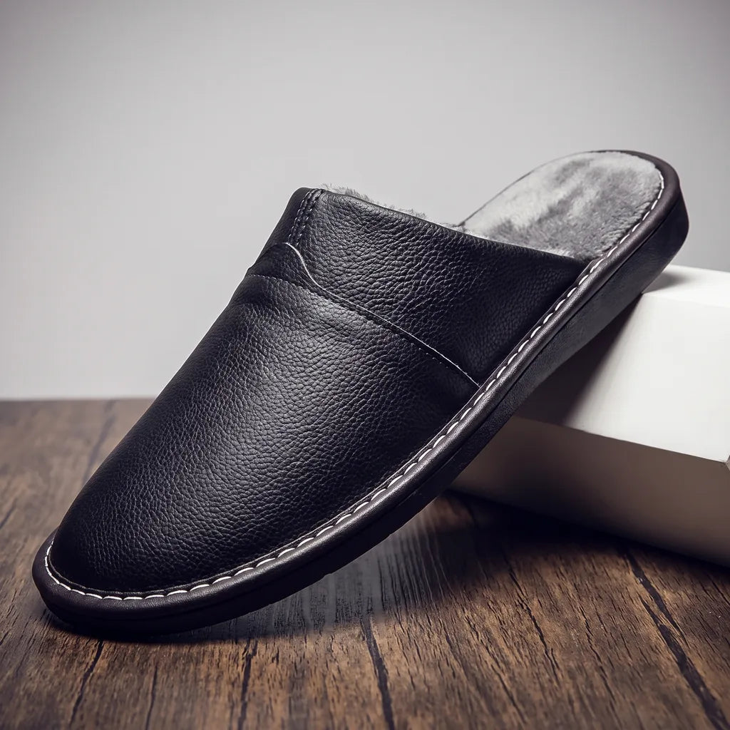 Otis | Mens Warm Fur Slippers