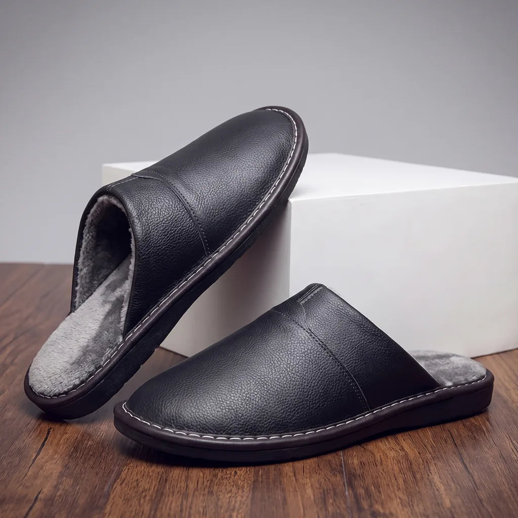 Otis | Mens Warm Fur Slippers