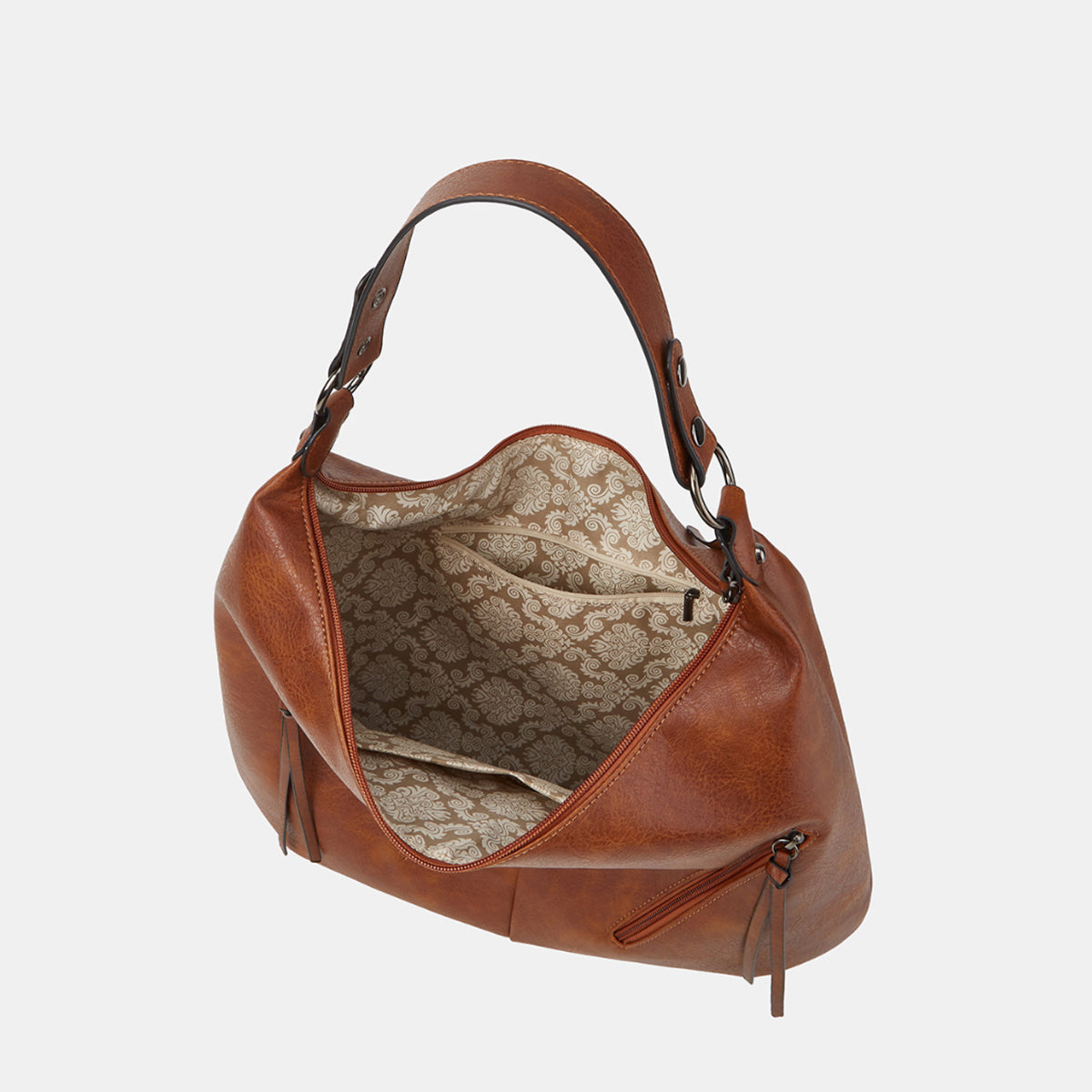 Ounamei Vegan Leather Hobo Shoulder Bag for Women | Large Capacity Purse with Matching Wallet & Card Holder | Shoulder & Crossbody Carry