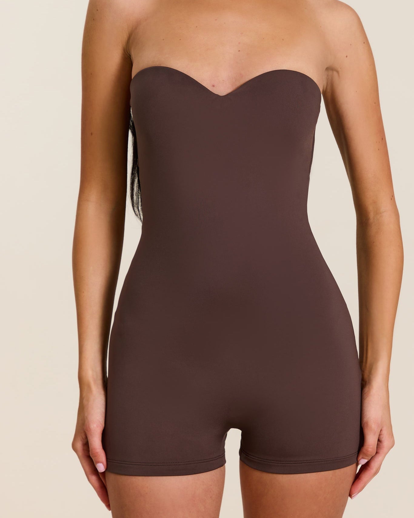 Convertible Strapless Halter Hourglass Sculpt Playsuit - By Qivii