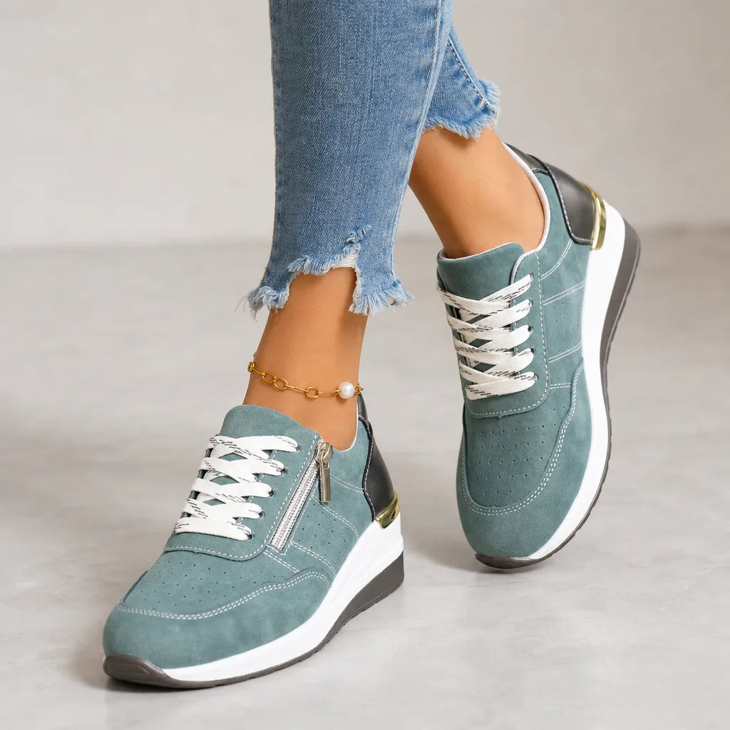 Petra Wedge Zip Sneakers
