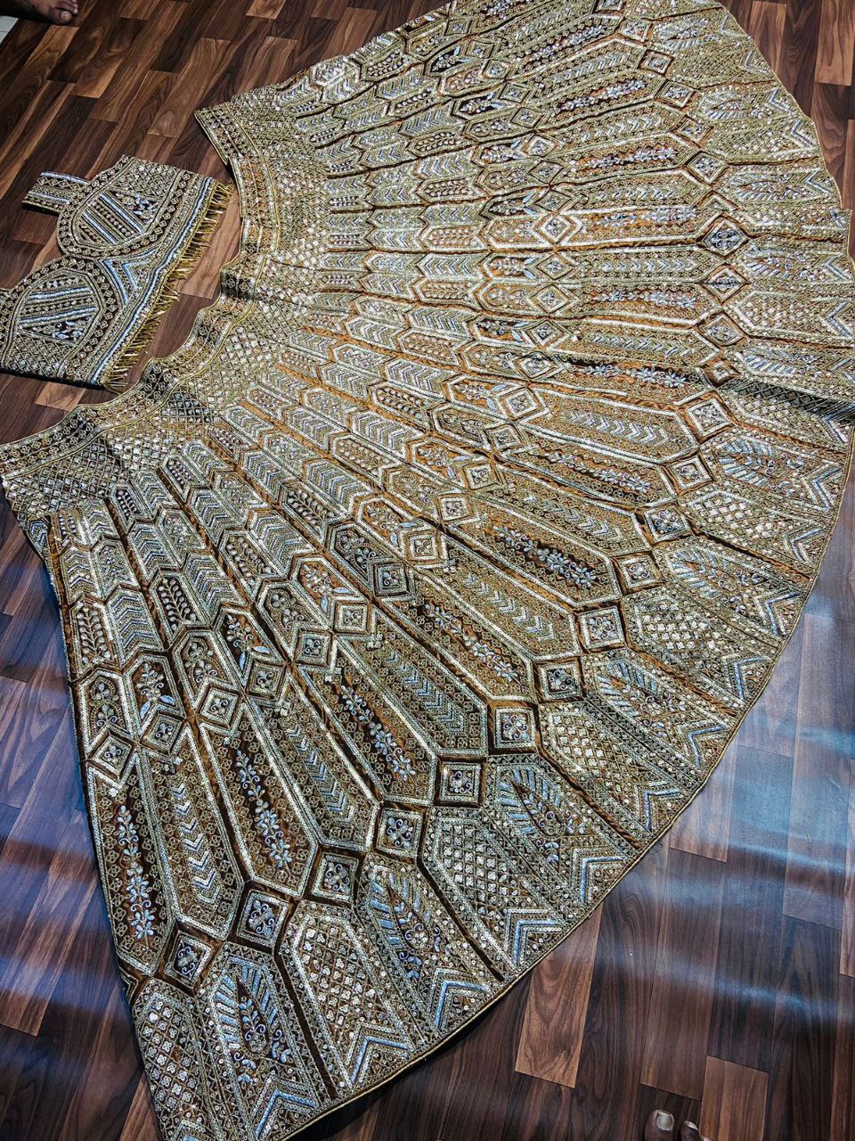 Brown Premiums Heavy Malai Silk Embellished With Beautiful Coding ,Zari And Sequins Work | Ready To Wear - qivii