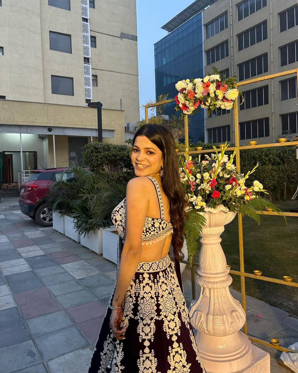 Heavy Kasturi silk lehenga with thread & sequins work - INSPIRED | Ready To Wear - qivii