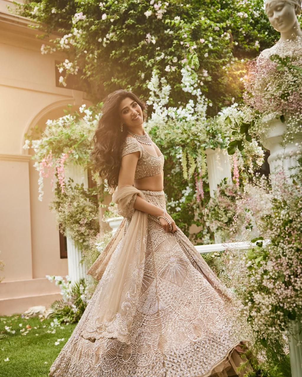 Brown Premium Net Embellished With Beautiful Heavy Sequins Work Lehenga - INSPIRED | Ready To Wear - qivii