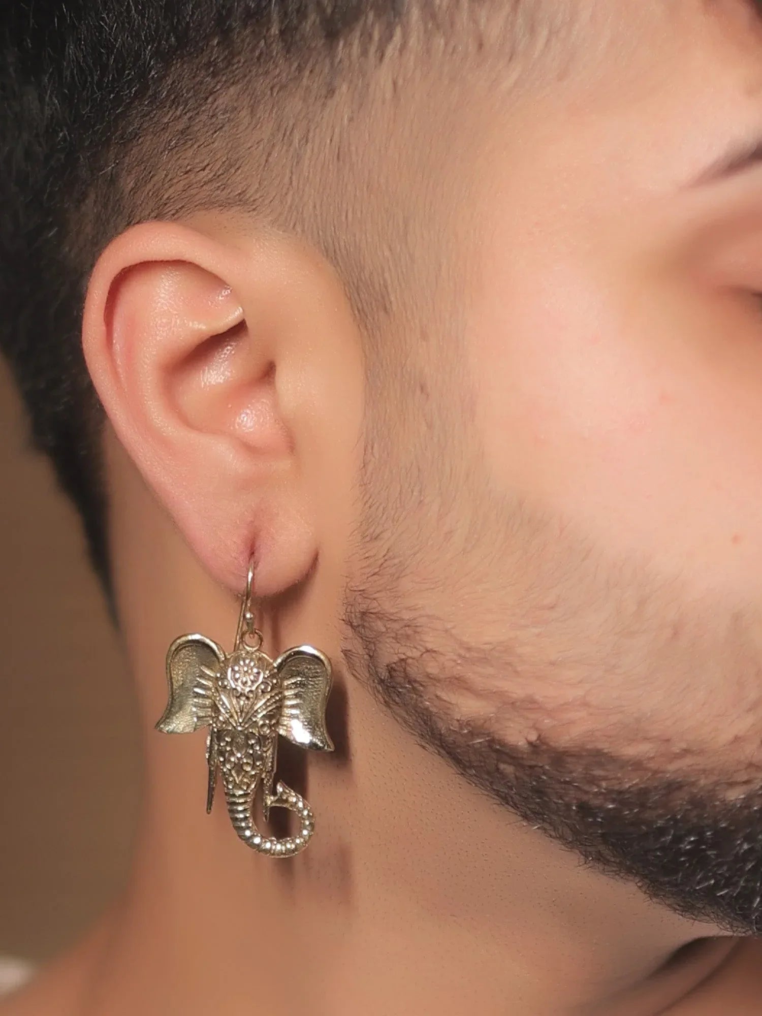 Vaishvi Golden Western Earrings
