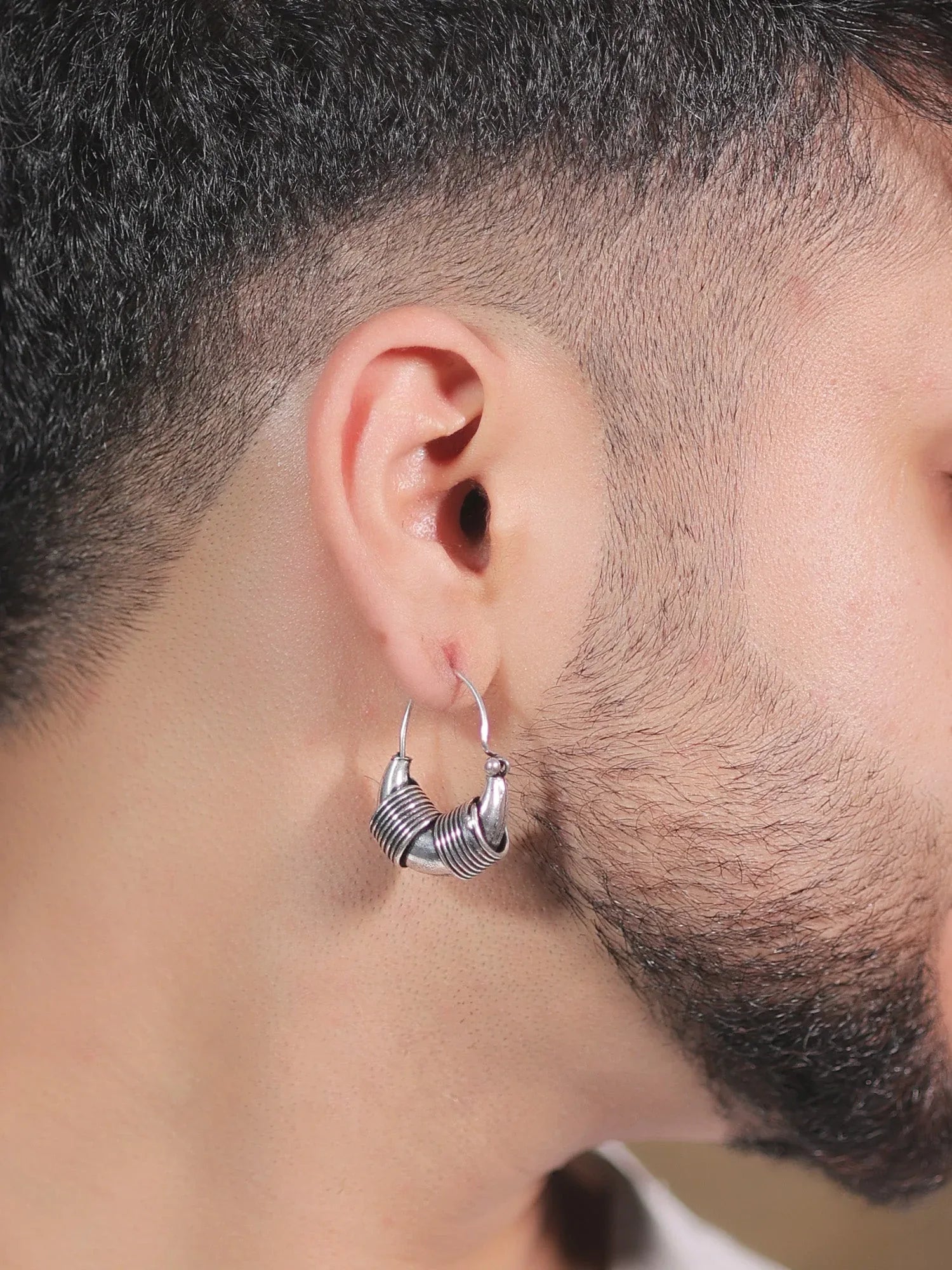 Panchita Plain Oxidized Earring