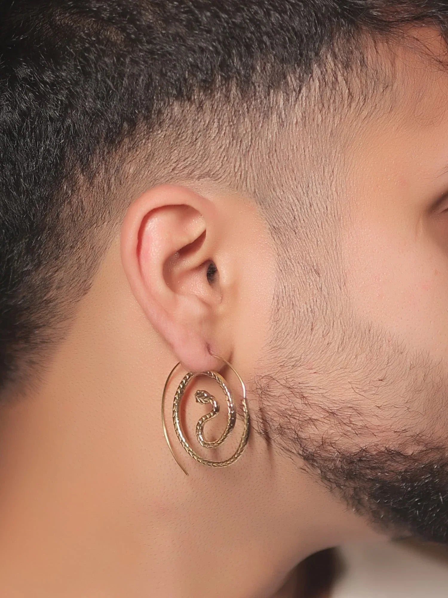 Navdha Golden Western Earrings