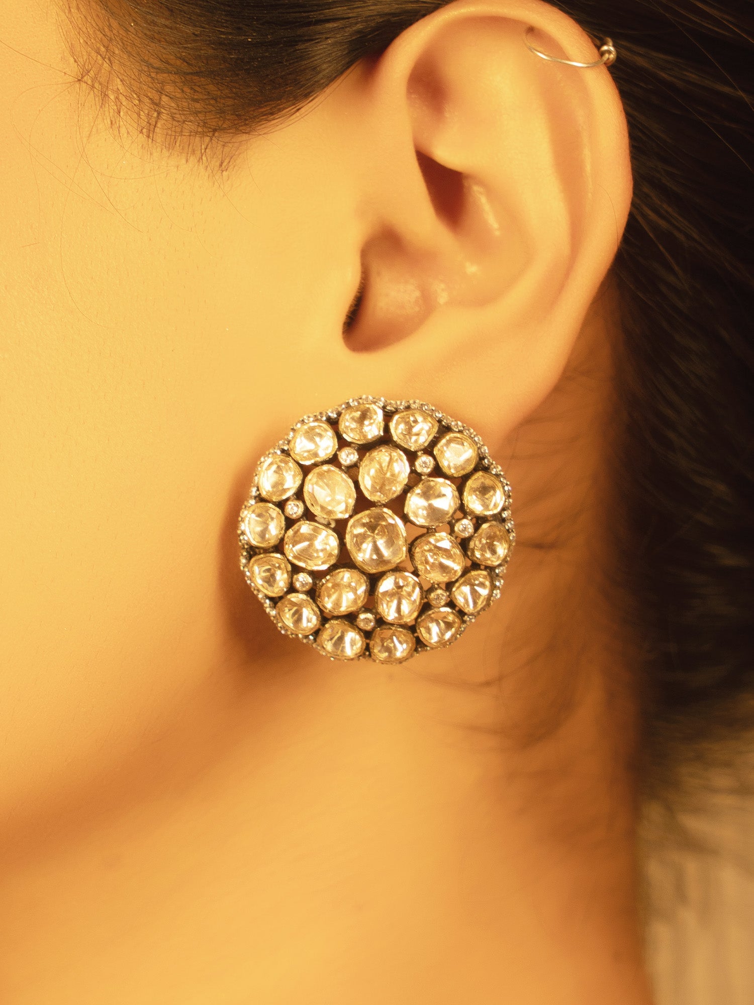 Aaliyah 92.5 Silver Moissonite Necklace Set - qivii