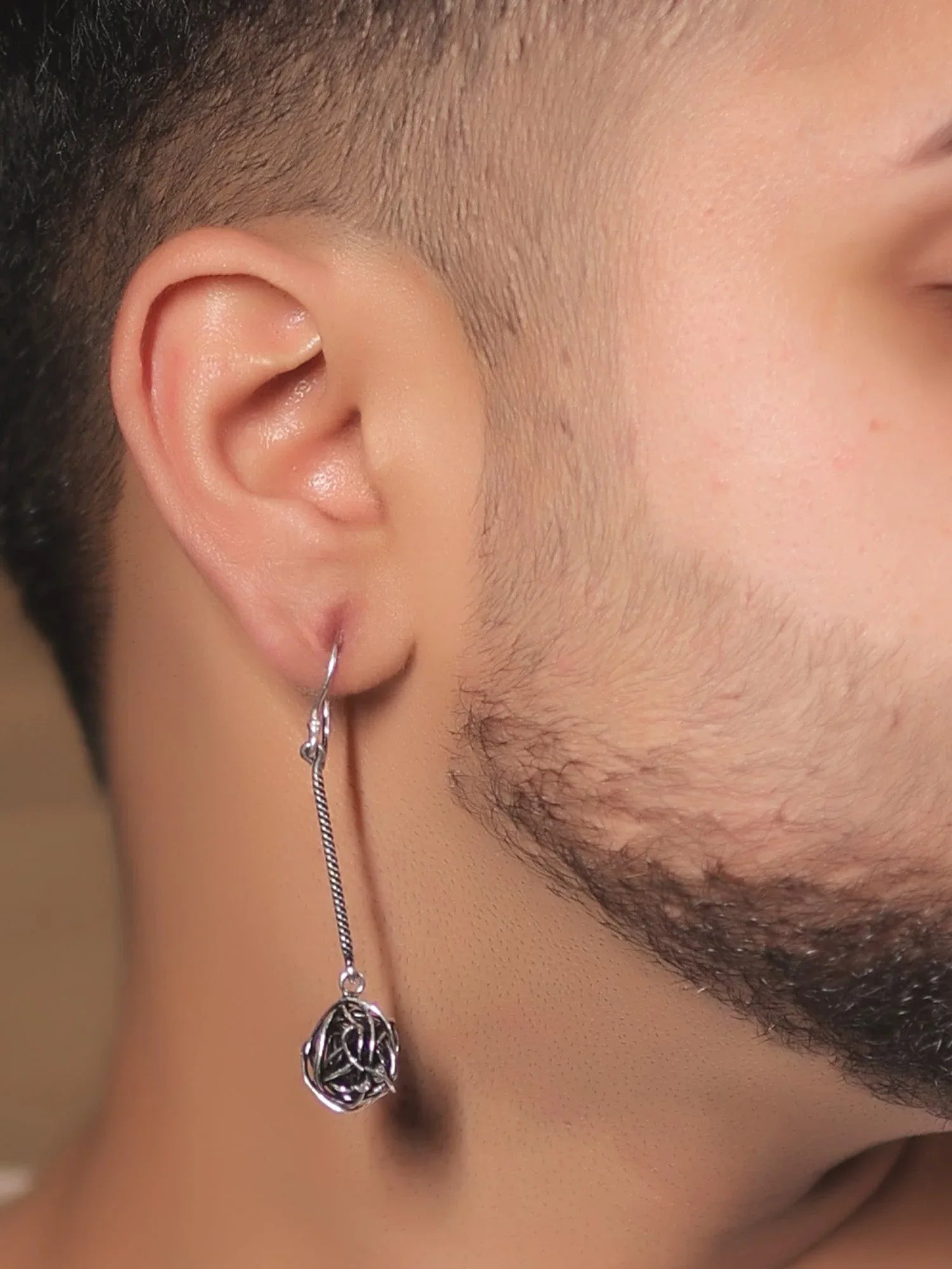 Nutan Silver Western Earrings