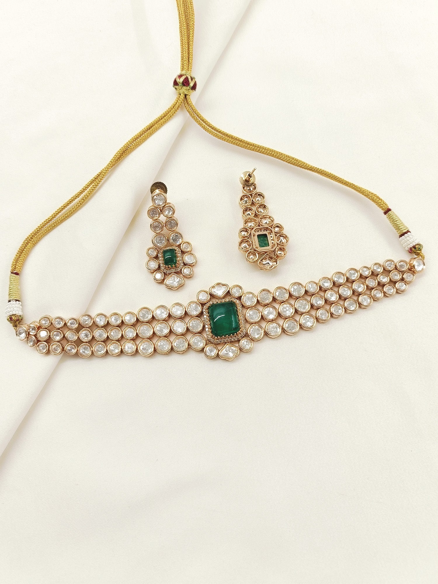Valentina Green Kundan Choker Set