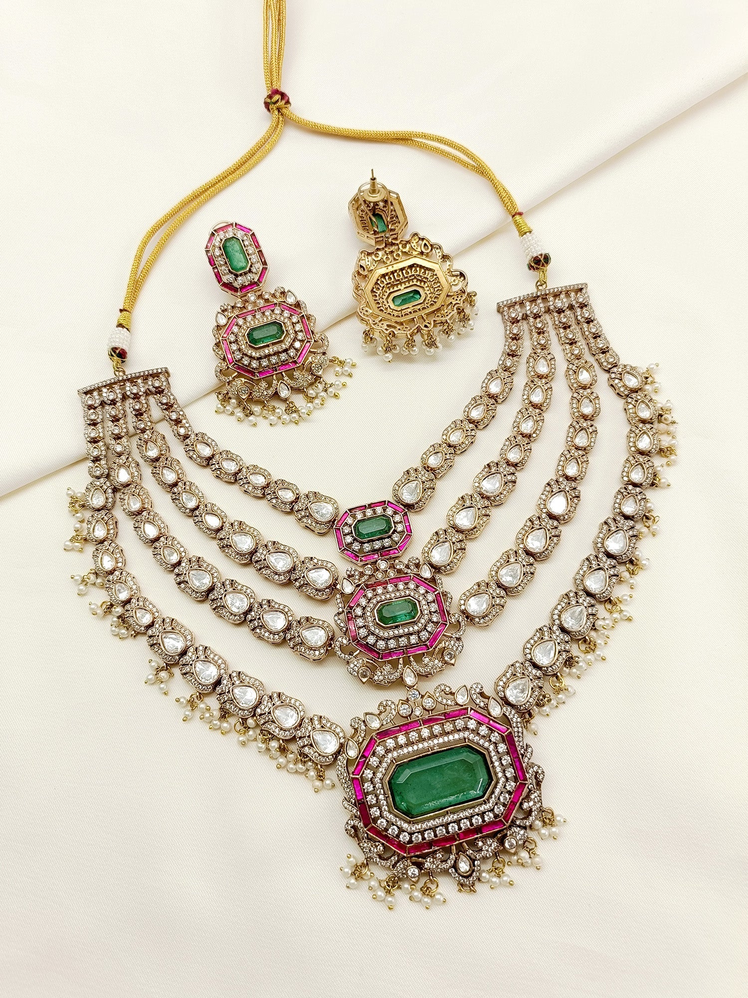 Brakha R&G Kundan Necklace Set