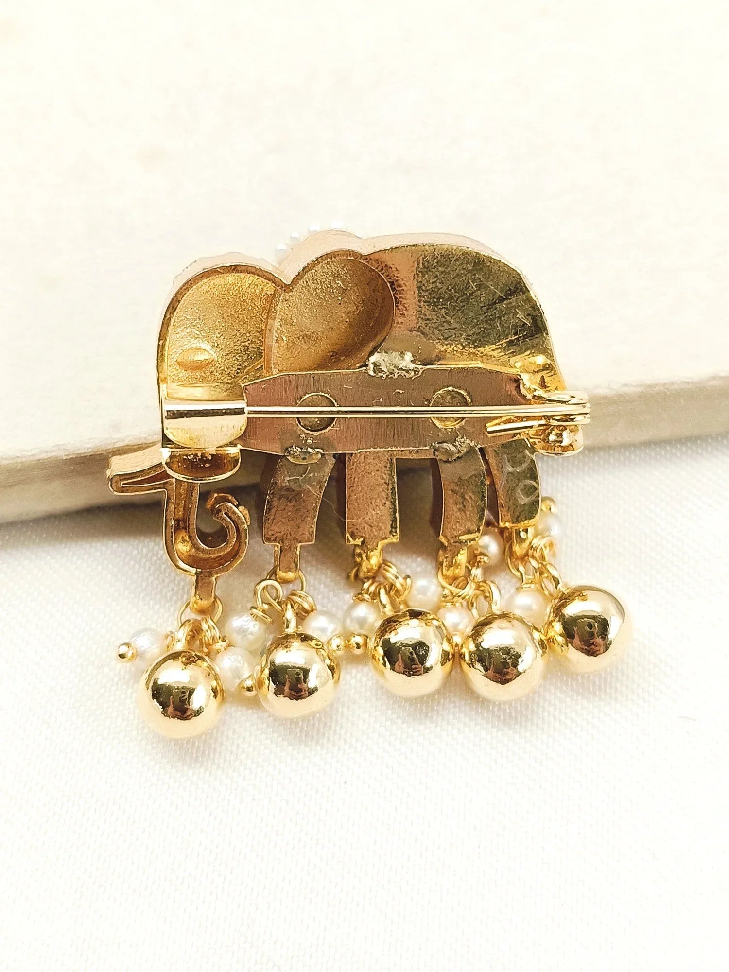 Charity Ruby Elephant Brooch