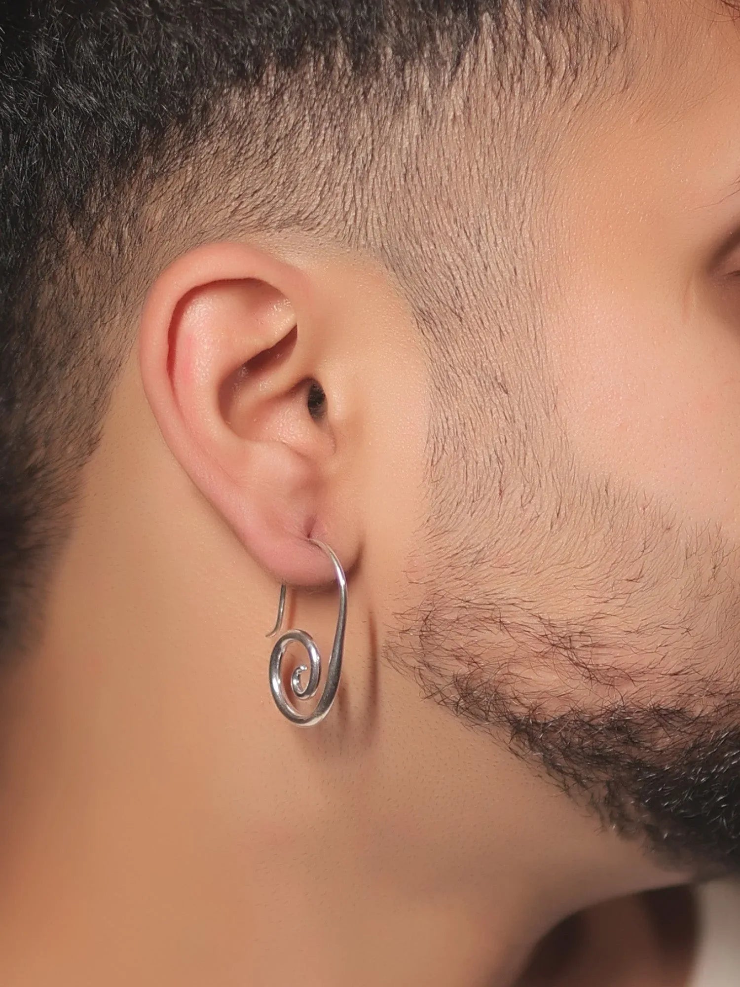 Daya Silver Western Earrings
