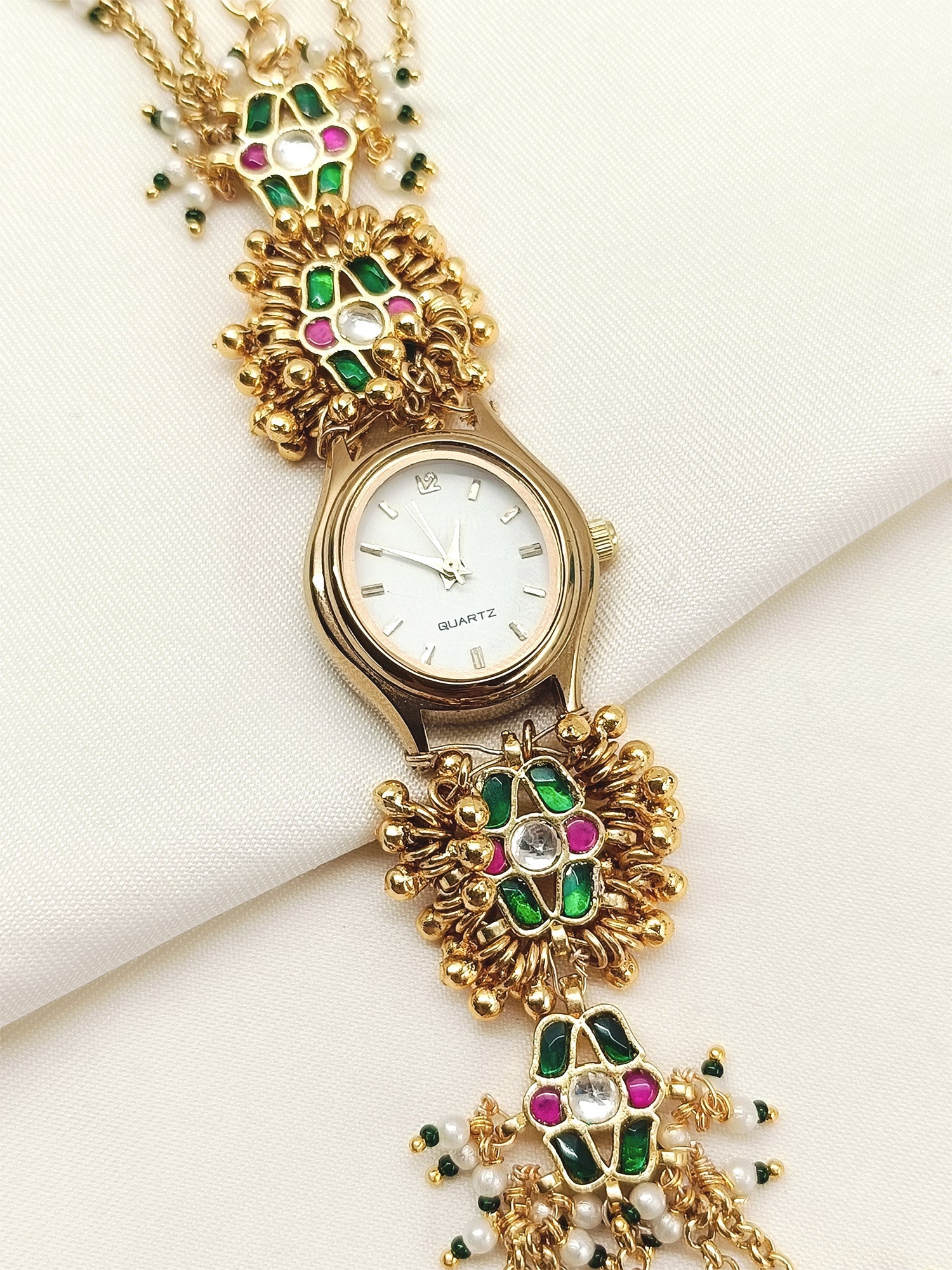 Ruhika's Paachi Kundan Watch