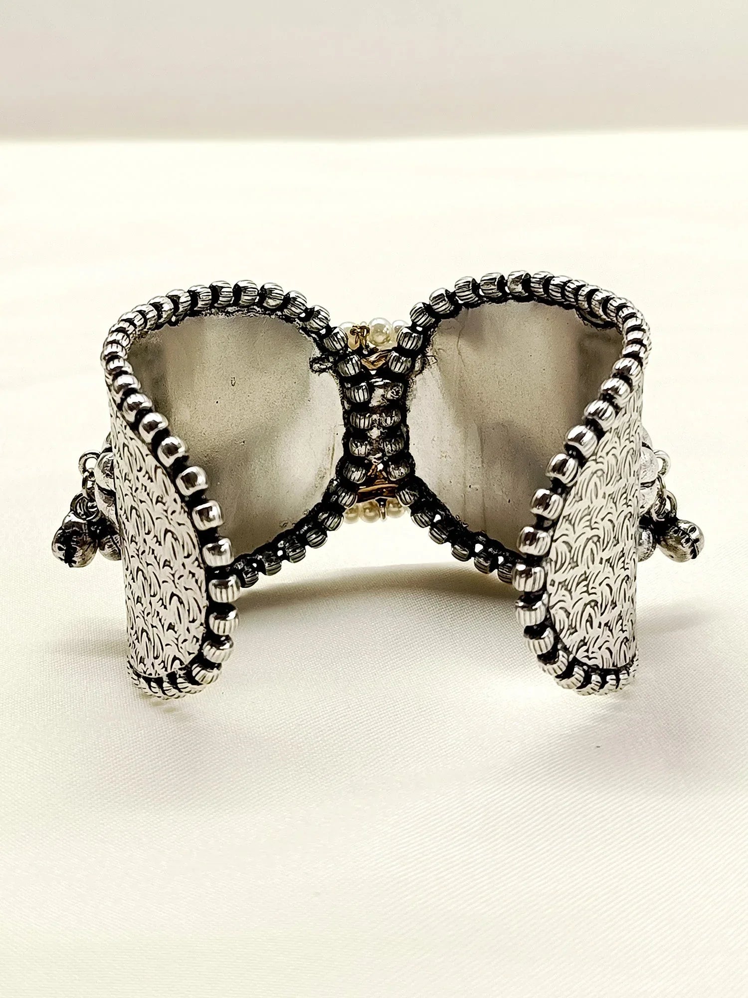 Adelaide White Oxidized Bracelet
