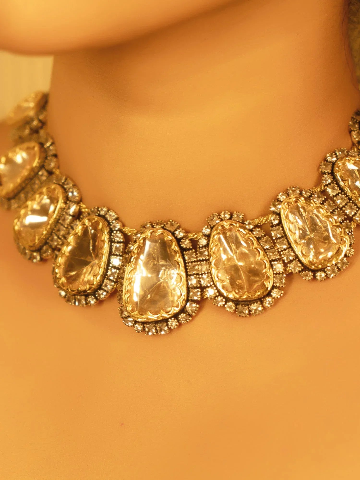 Nabila 92.5 Silver Moissonite Necklace Set