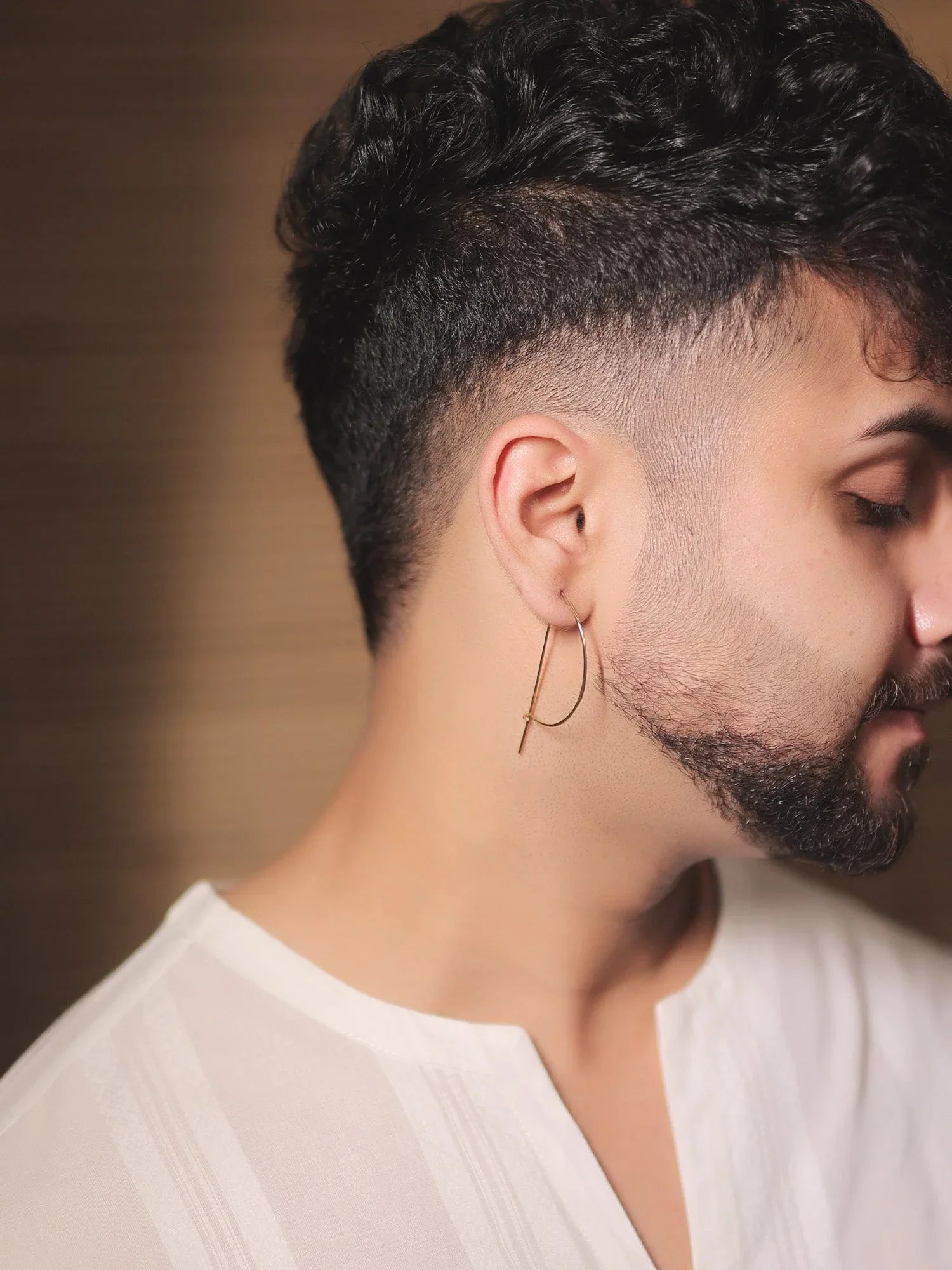 Aarvi Golden Western Earrings