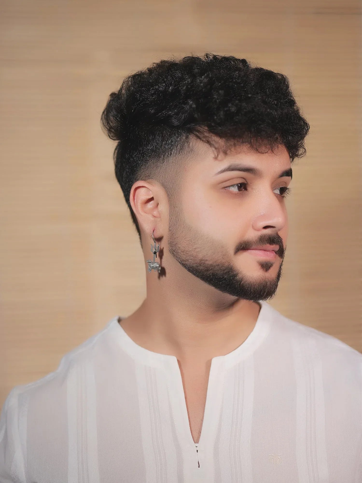 Aaditya Black Oxidized Earring