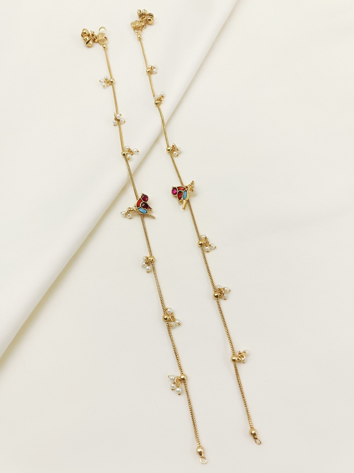 Clarissa Multi Colour Kundan Anklet