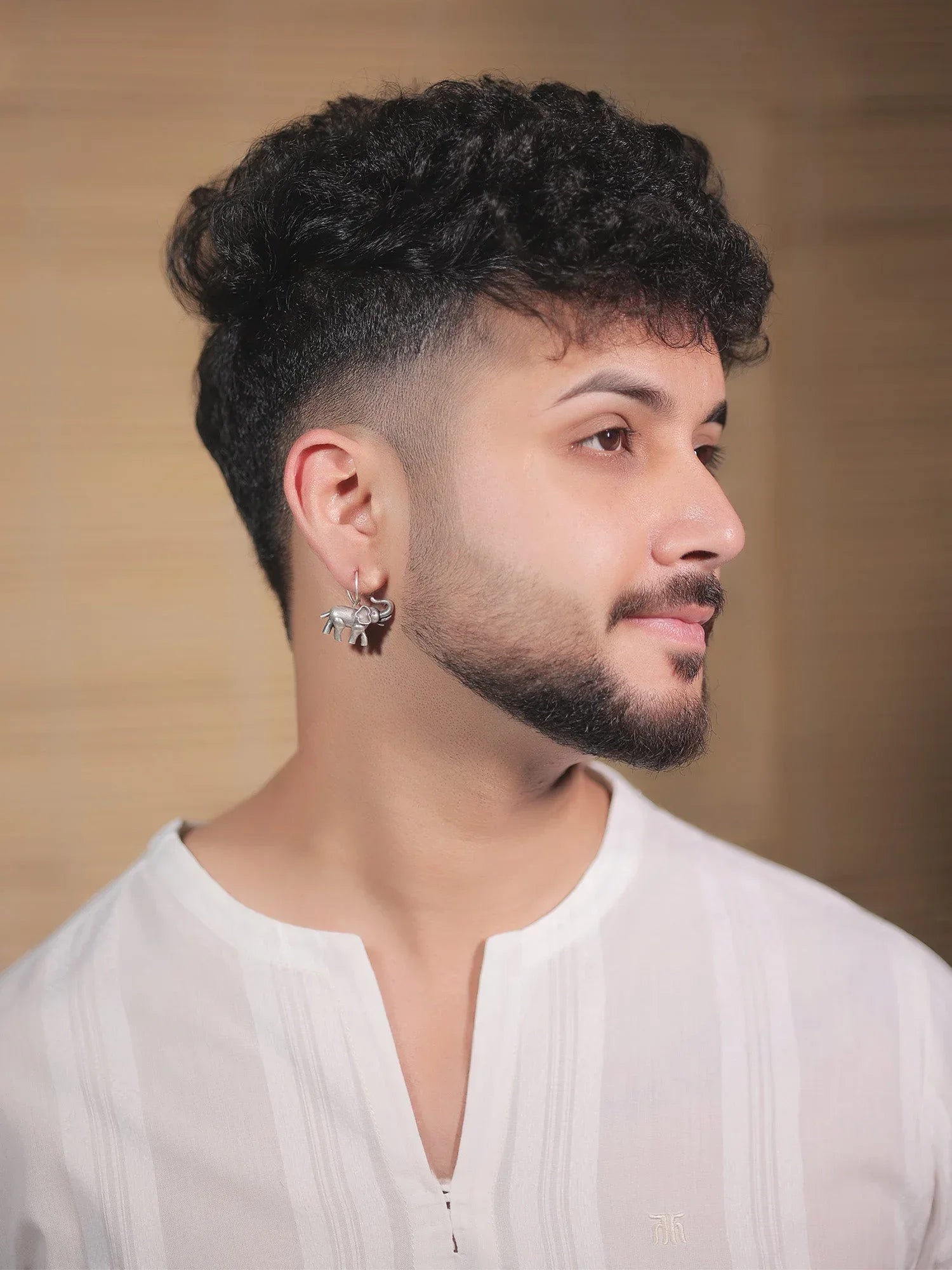 Wricha Plain Oxidized Earring