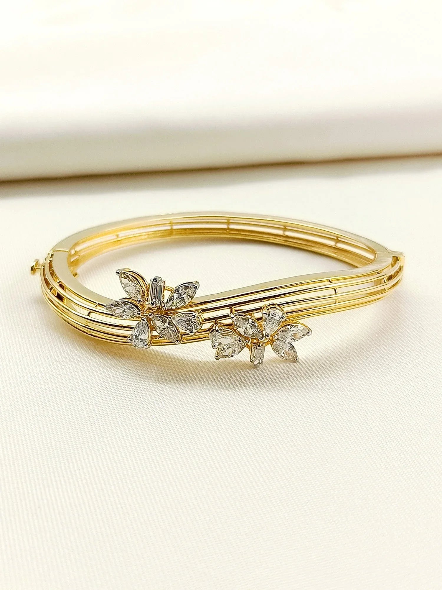 Trishika 92.5 Silver Swarovski Stone Bracelet