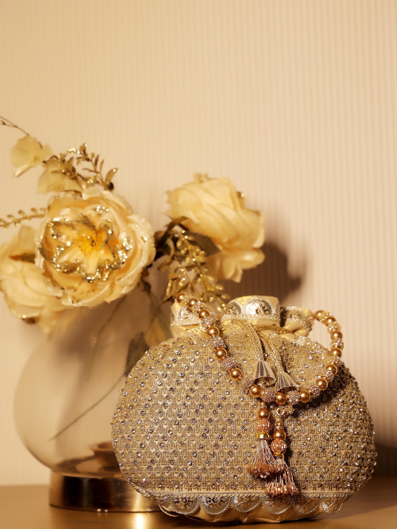 Elaya Copper Potli Bag