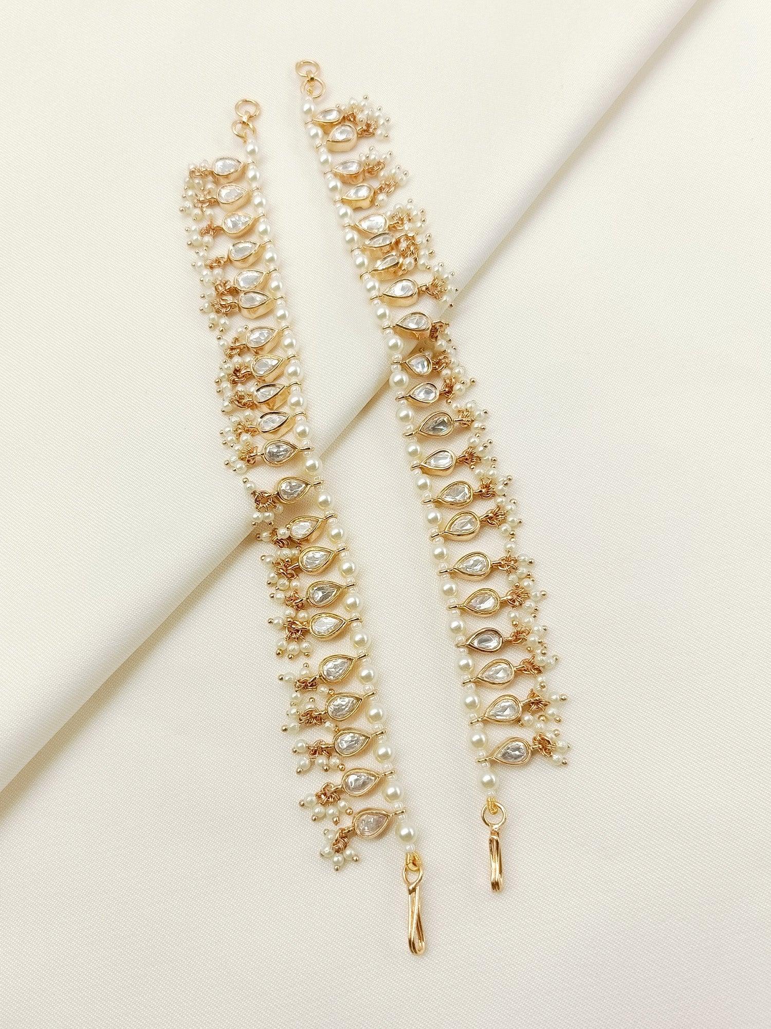 Angelica White Traditional Ear Chain