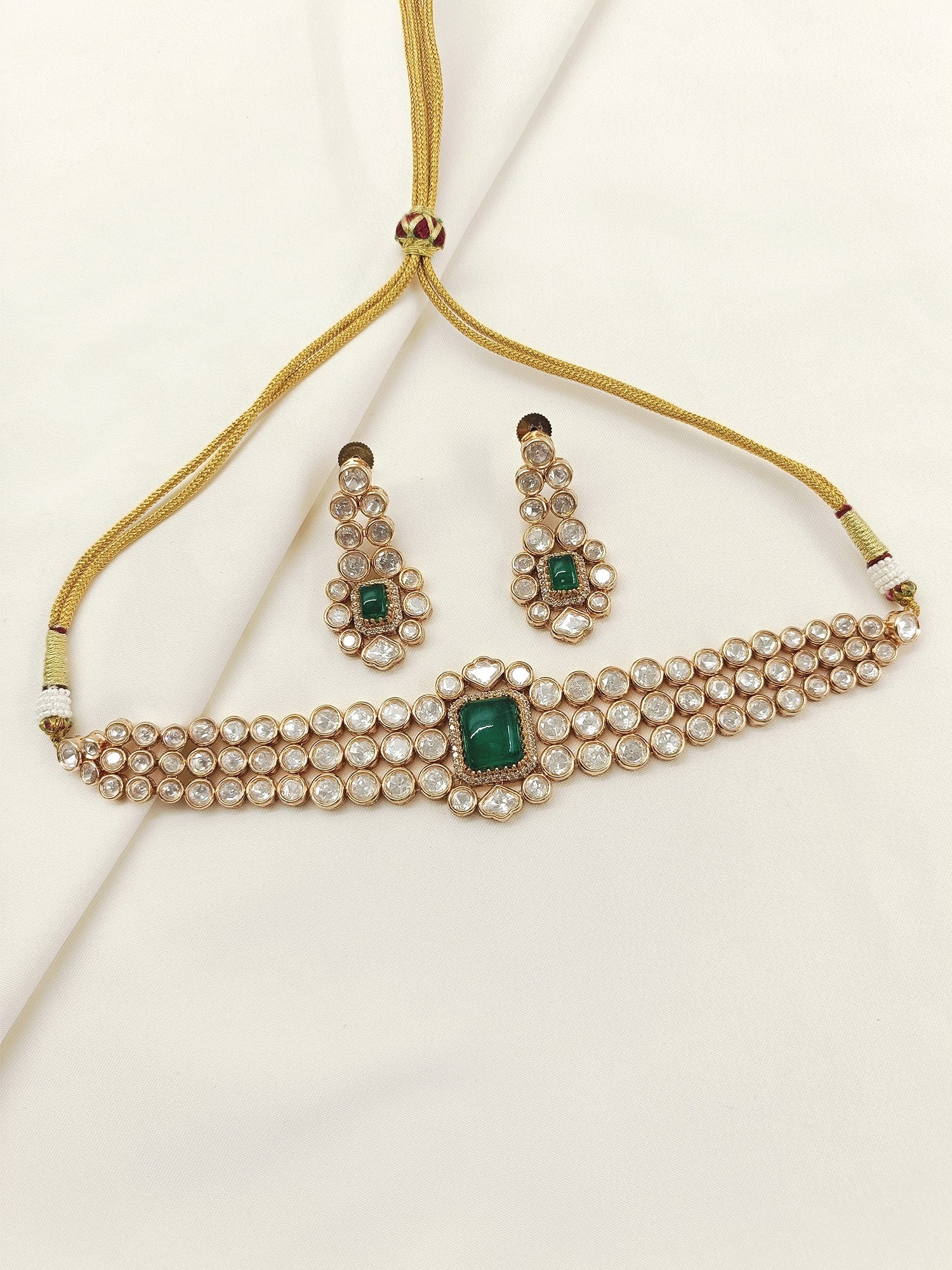 Valentina Green Kundan Choker Set