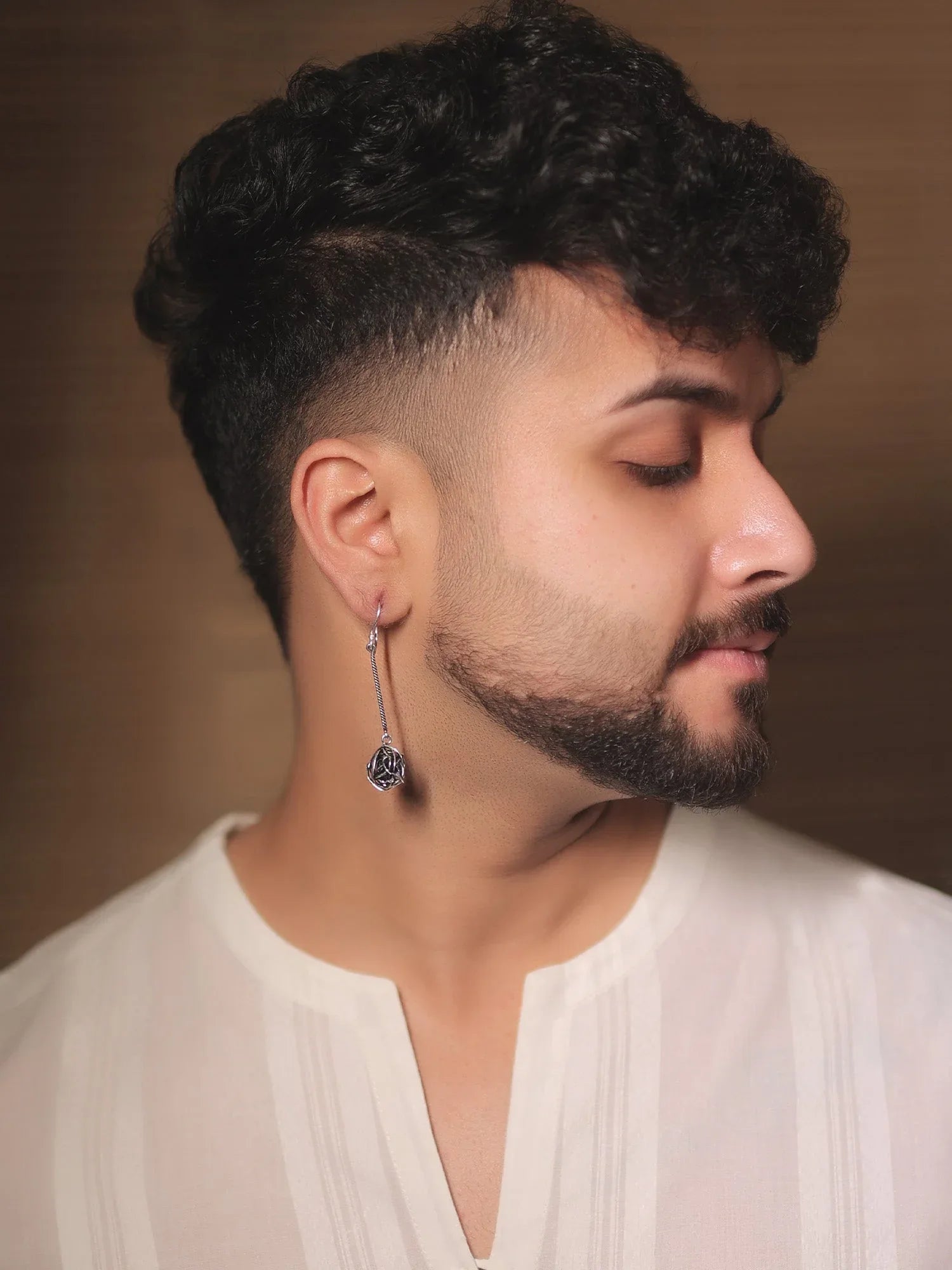 Nutan Silver Western Earrings