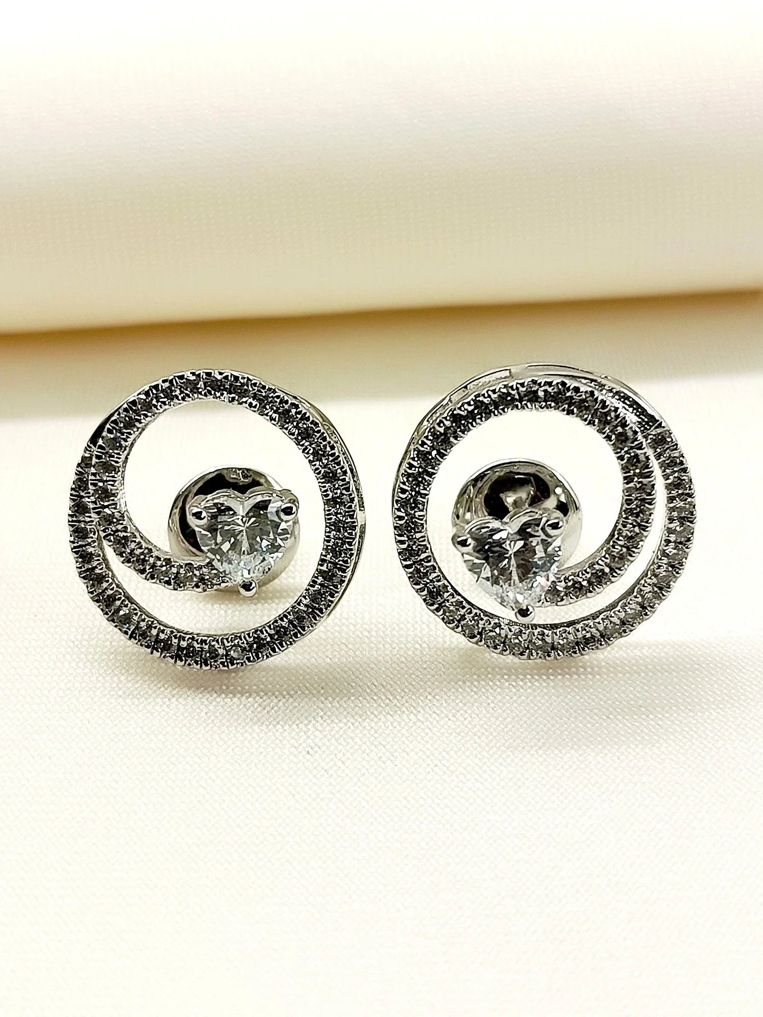 Raina 92.5 Silver Swarovski Stone Tops