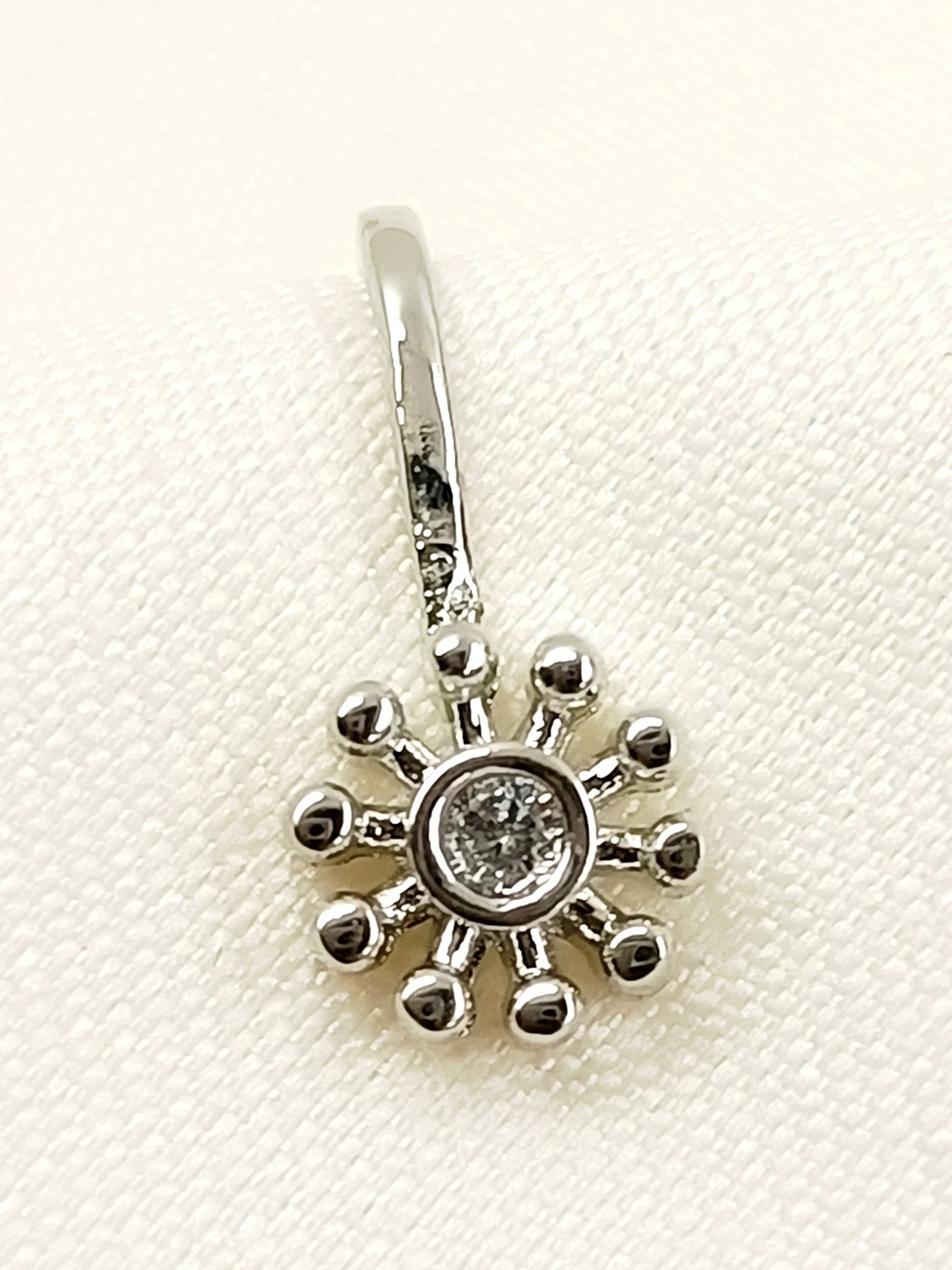 Lucy Silver American Diamond Pressing Nath